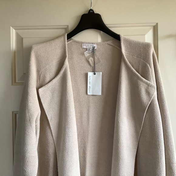 Barefoot Dreams Cozy Chic Ultra Lite Wide Collar Jacket Sand Dollar SZ XL - Picture 5 of 16